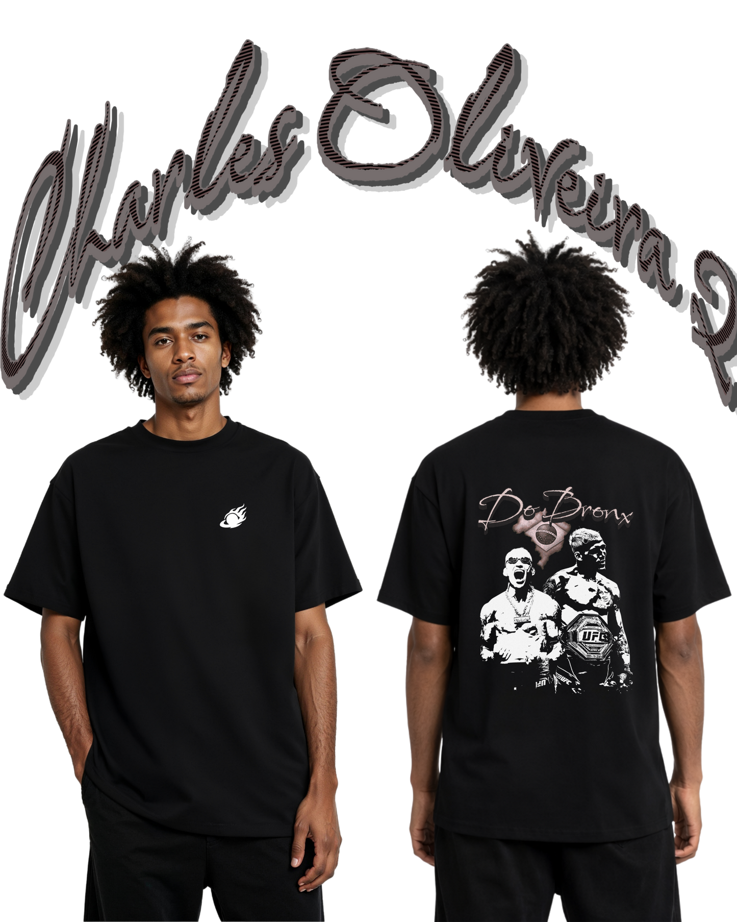 Playera - 180g - Charles Oliveira 2nd design